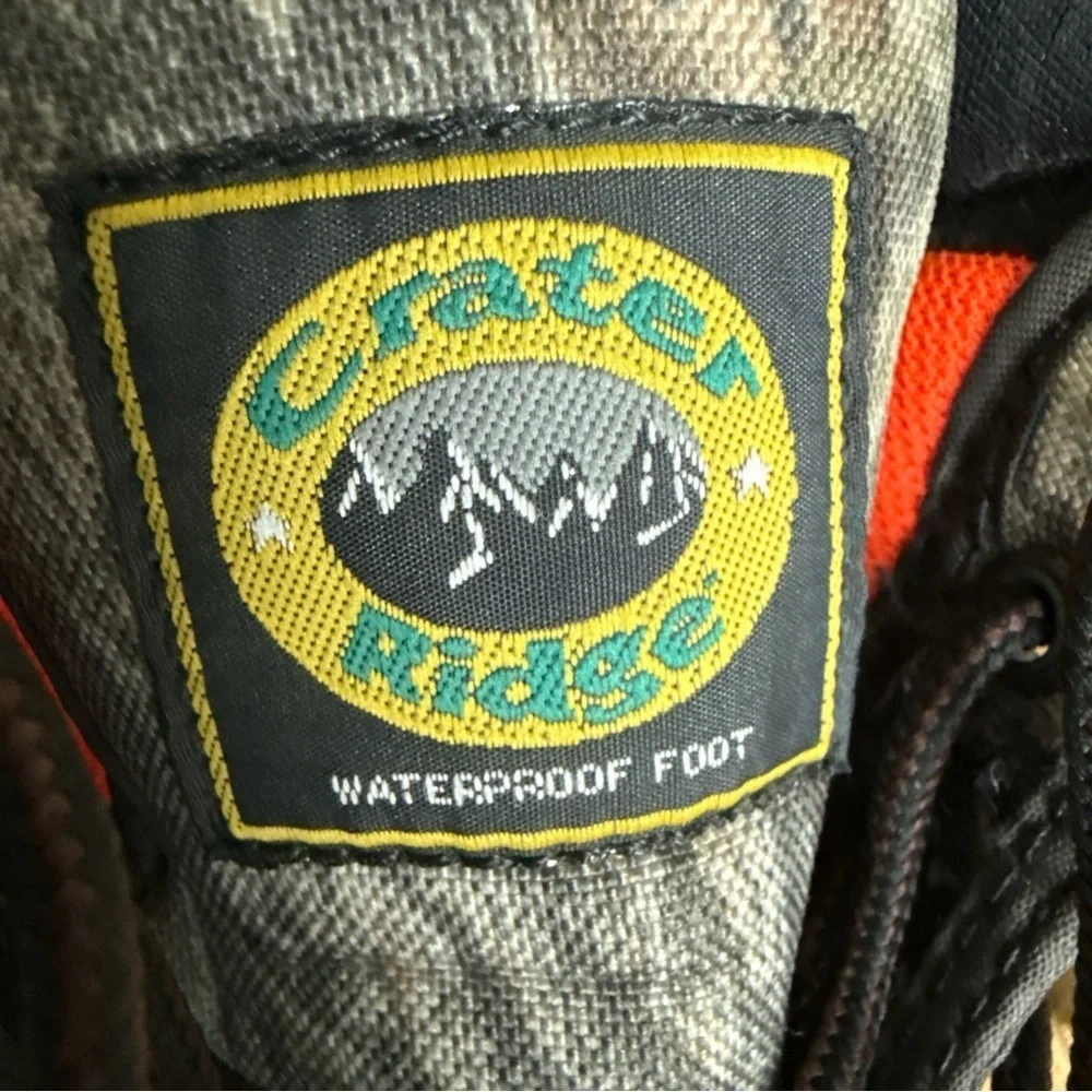 Crater Ridge Duck Boots Camo Hunting Waterproof Winter Snow Hiking Men’s Size 5